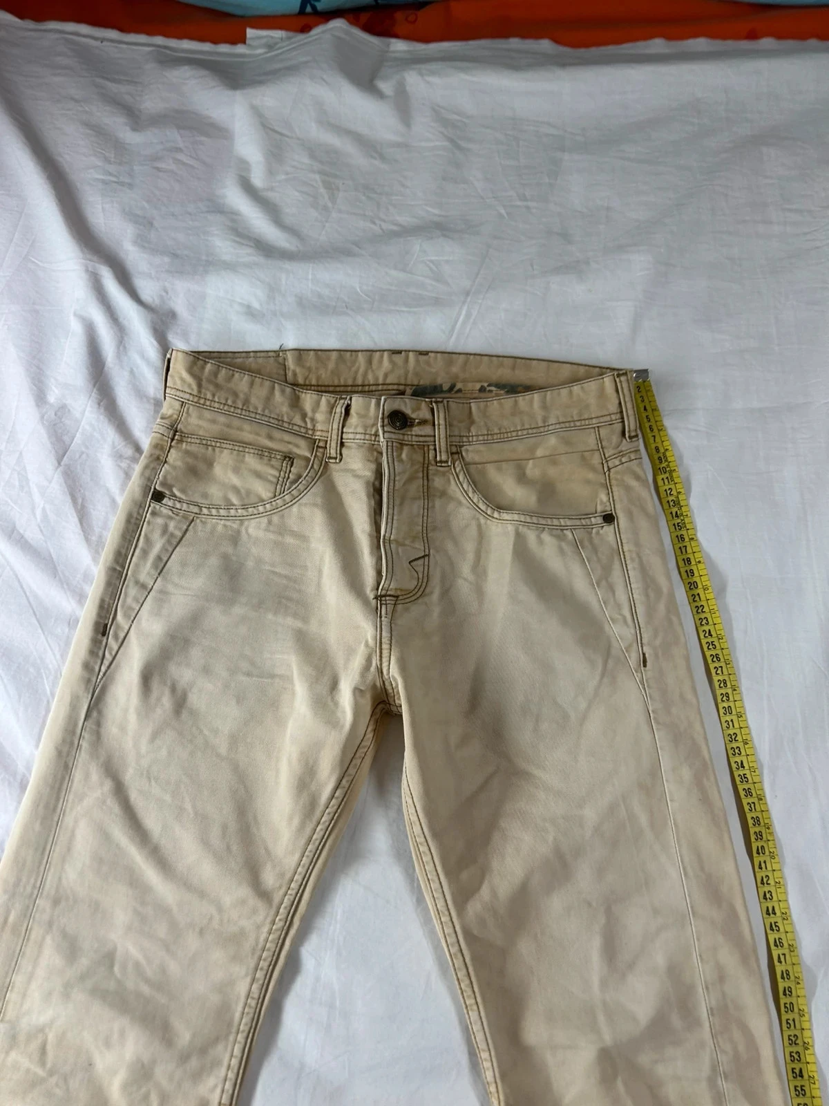 Jean skinny beige crème vintage Jules – photo 5